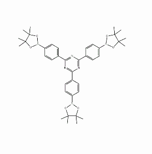 2,4,6-Tris(4-(4,4,5,5-tetramethyl-1,3,2-dioxaborolan-2-yl)phenyl)-1,3,5-triazine; CAS: 1447947-87-6 Sản xuất tự chủ, sản phẩm chính, giá ưu đãi (hàng tồn kho, sản phẩm nghiên cứu, thanh toán sau khi nhận hàng cho trường đại học, viện nghiên cứu và đơn vị nghiên cứu)