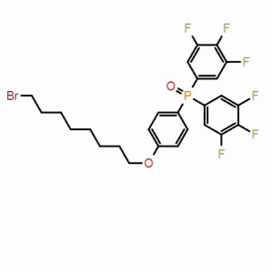 (4-((8-bromo-octyl)oxy)phenyl) bis(3,4,5-trifluorophenyl) phosphine oxide; CAS: 1398615-60-5 - Vật liệu chủ thể phát quang